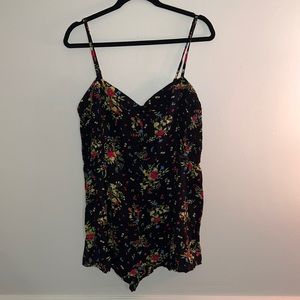Derek Heart black floral romper